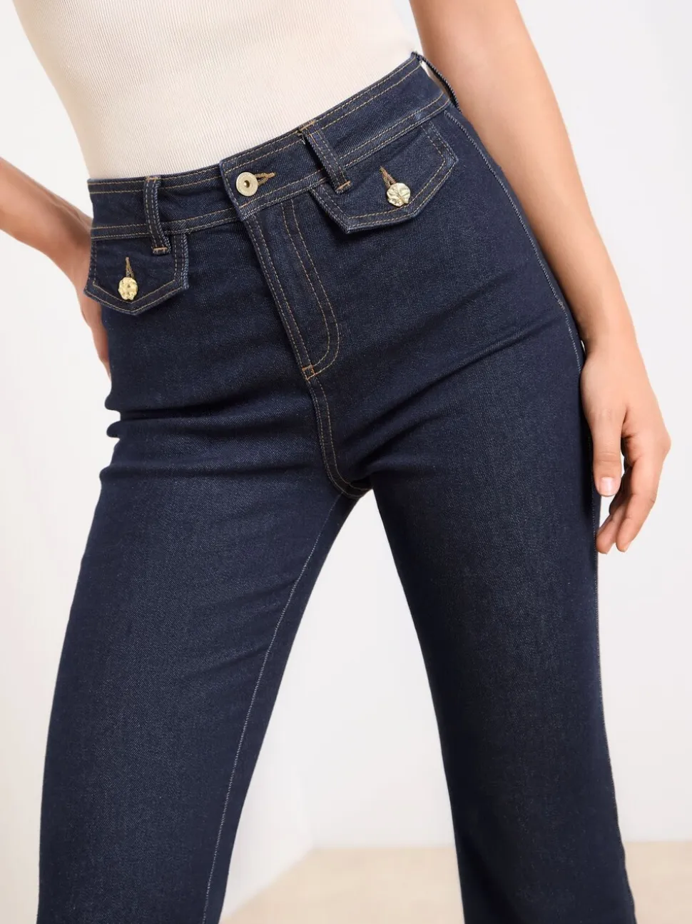 Lave-linge bleu foncé - Jean Lipsy Glam évasé