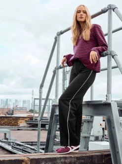 Leggings amples à rayures latérales Long Tall Sally