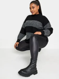 Leggings Yours Curve aspect mouillé