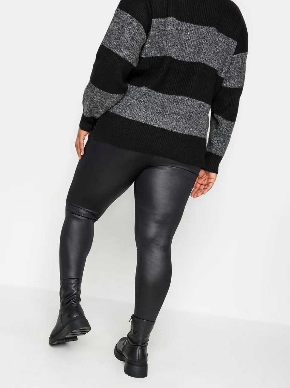 Leggings Yours Curve aspect mouillé