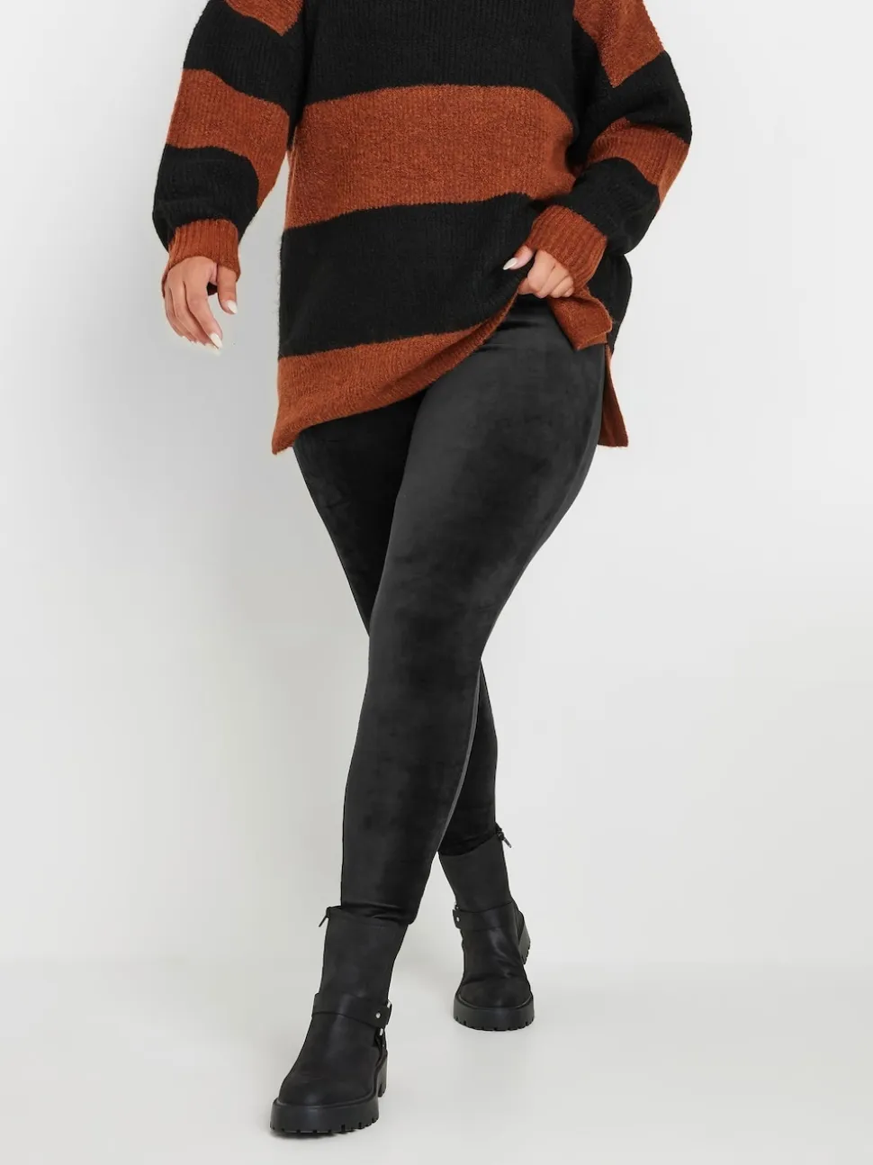 Leggings Yours Curve en velours