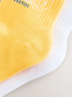 Licence Fanta Lemon - Lot de 2 paires de socquettes en maille côtelée