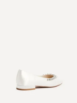 Linzi Ballerines de mariée sans fin à bout pointu avec bordures