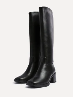 Linzi Bottes hautes Brandy à talon carré