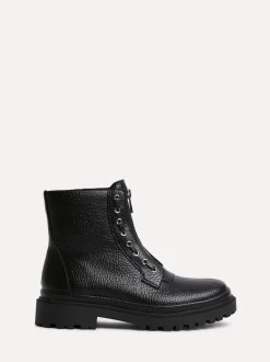 Linzi bottes militaires de lancement avec détail zippé sur le devant