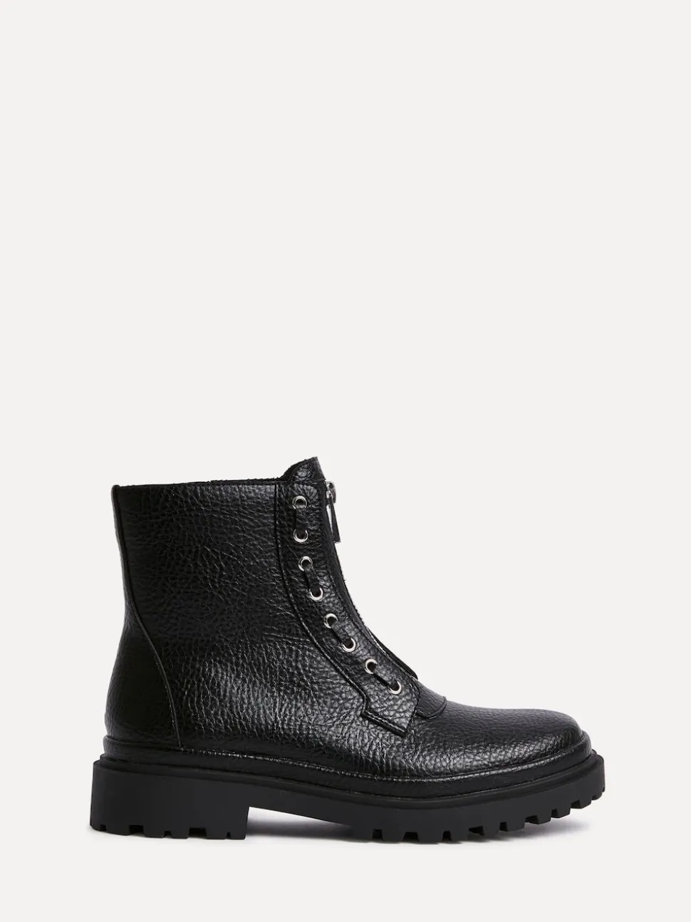 Linzi bottes militaires de lancement avec détail zippé sur le devant