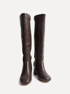 Linzi Fable Coupe large Block Heeled High Leg Bottes