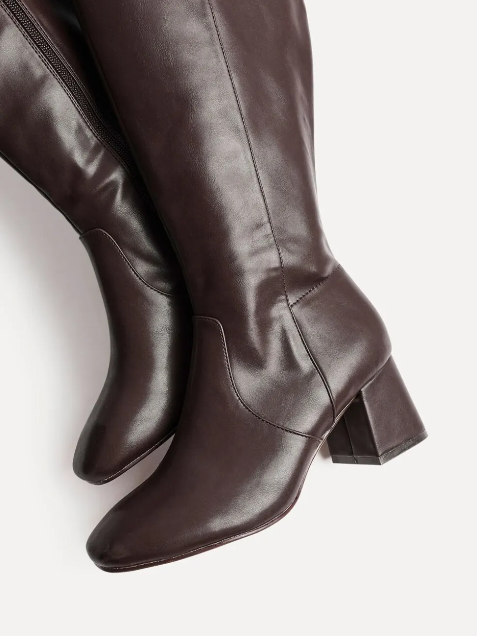 Linzi Fable Coupe large Block Heeled High Leg Bottes
