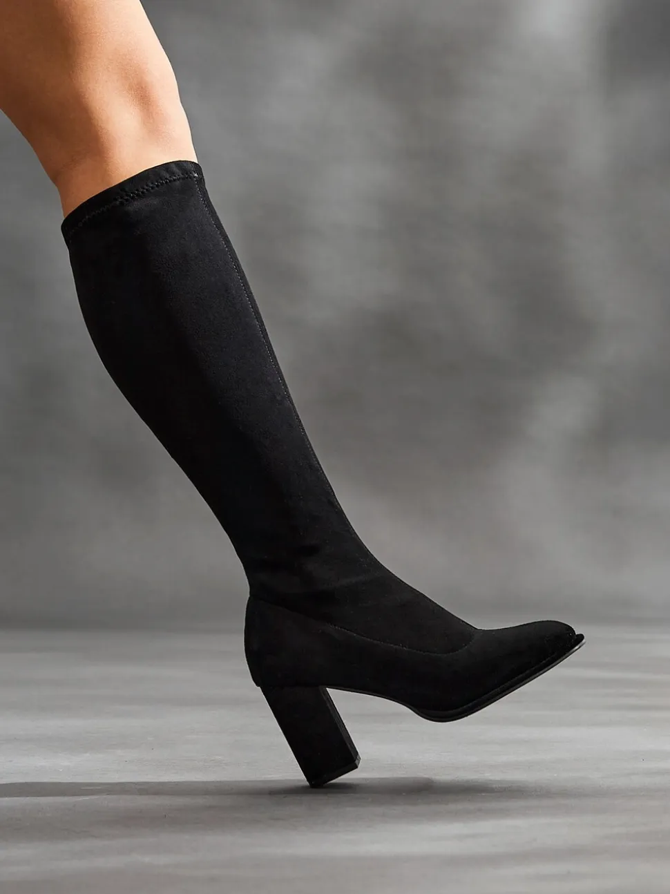 Linzi Kylie Bottes à talons hauts extensibles