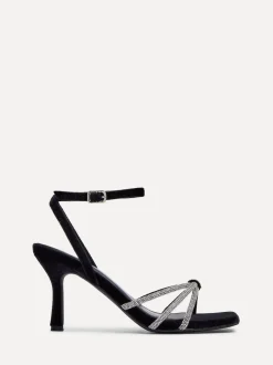 Linzi Polly - Sandales à talons stiletto avec nœud de diamants