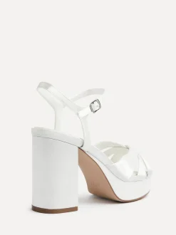 Linzi Sandales à talons carrés à talons croisés Keliah de mariée