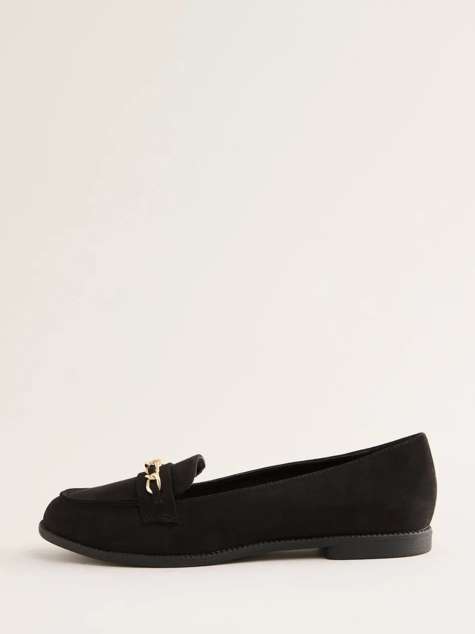 Lipsy Chaussures plates Slip On Chain Trim Faux suède Mocassins
