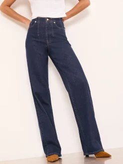Lipsy Jean habillé à détail couture jambe large