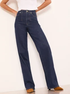 Lipsy Jean habillé à détail couture jambe large