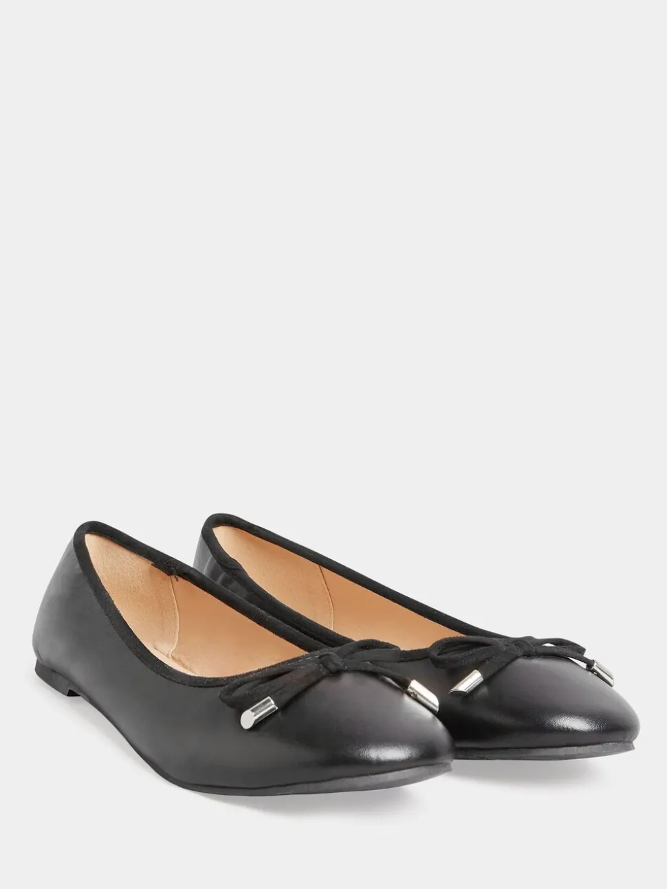 Long Tall Sally Coupe Grande Ballerine Chaussures en cuir Blaise