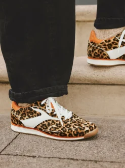 Léopard - Baskets à lacets avec panneau Forever Comfort