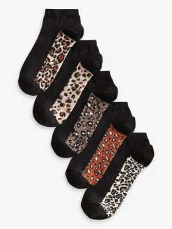 Léopard - Semelle intérieure Trainers Socks 5 Lot
