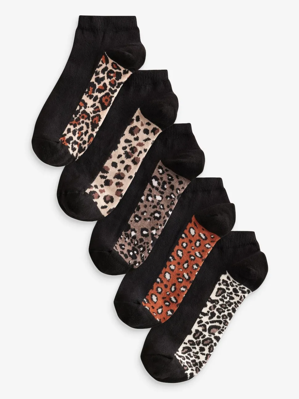 Léopard - Semelle intérieure Trainers Socks 5 Lot