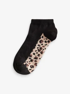 Léopard - Semelle intérieure Trainers Socks 5 Lot