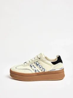 Léopard Off White - Baskets de sport Lipsy Imprimé sur le côté Rayé épaisses
