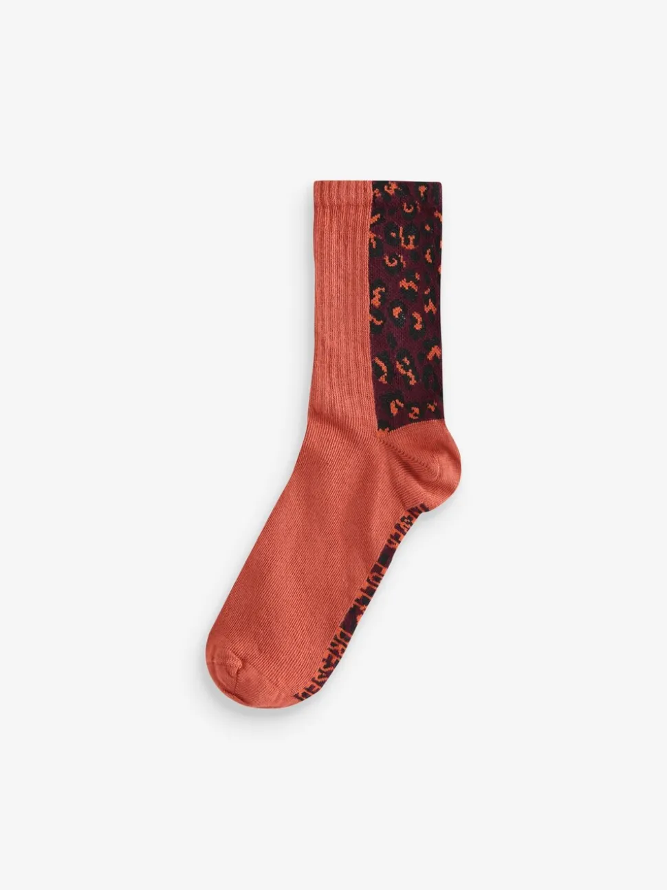 Léopard/Bourgogne/Orange - Lot de 3 paires de chaussettes côtelées Never Fully Dressed