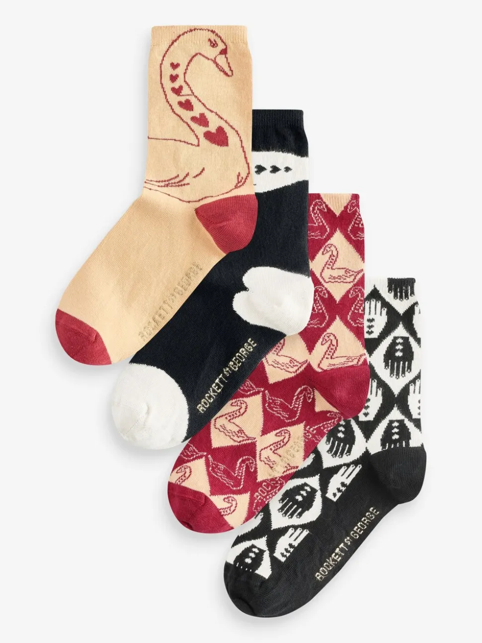 Lot de 4 chaussettes Swan Rockett St George