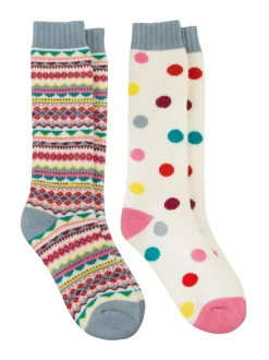 Lot de 2 chaussettes Totes Toasties Welly pour femme