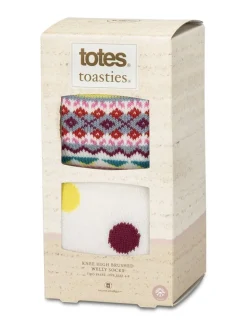 Lot de 2 chaussettes Totes Toasties Welly pour femme