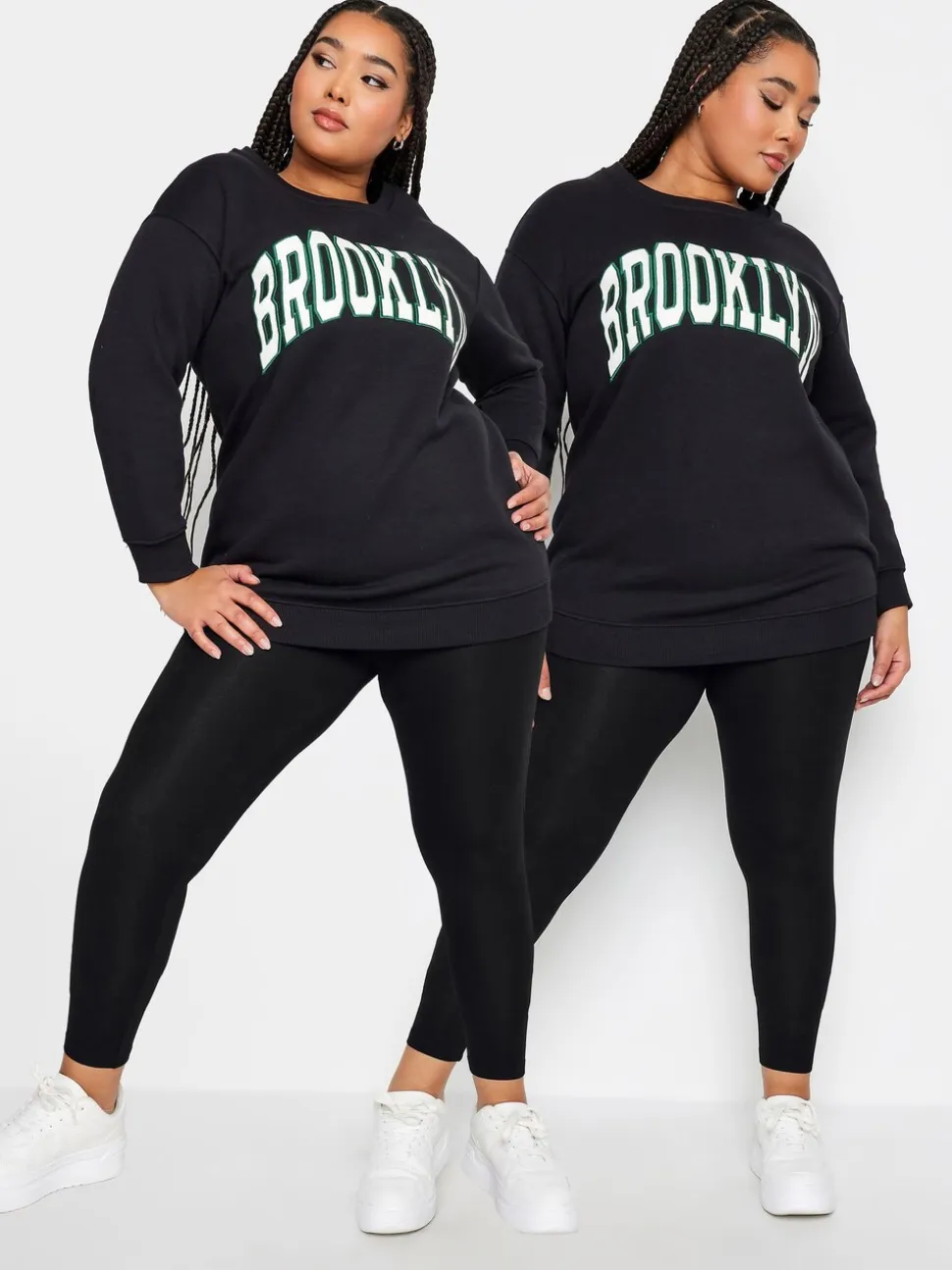 Lot de 2 leggings Yours Curve en viscose doux au toucher