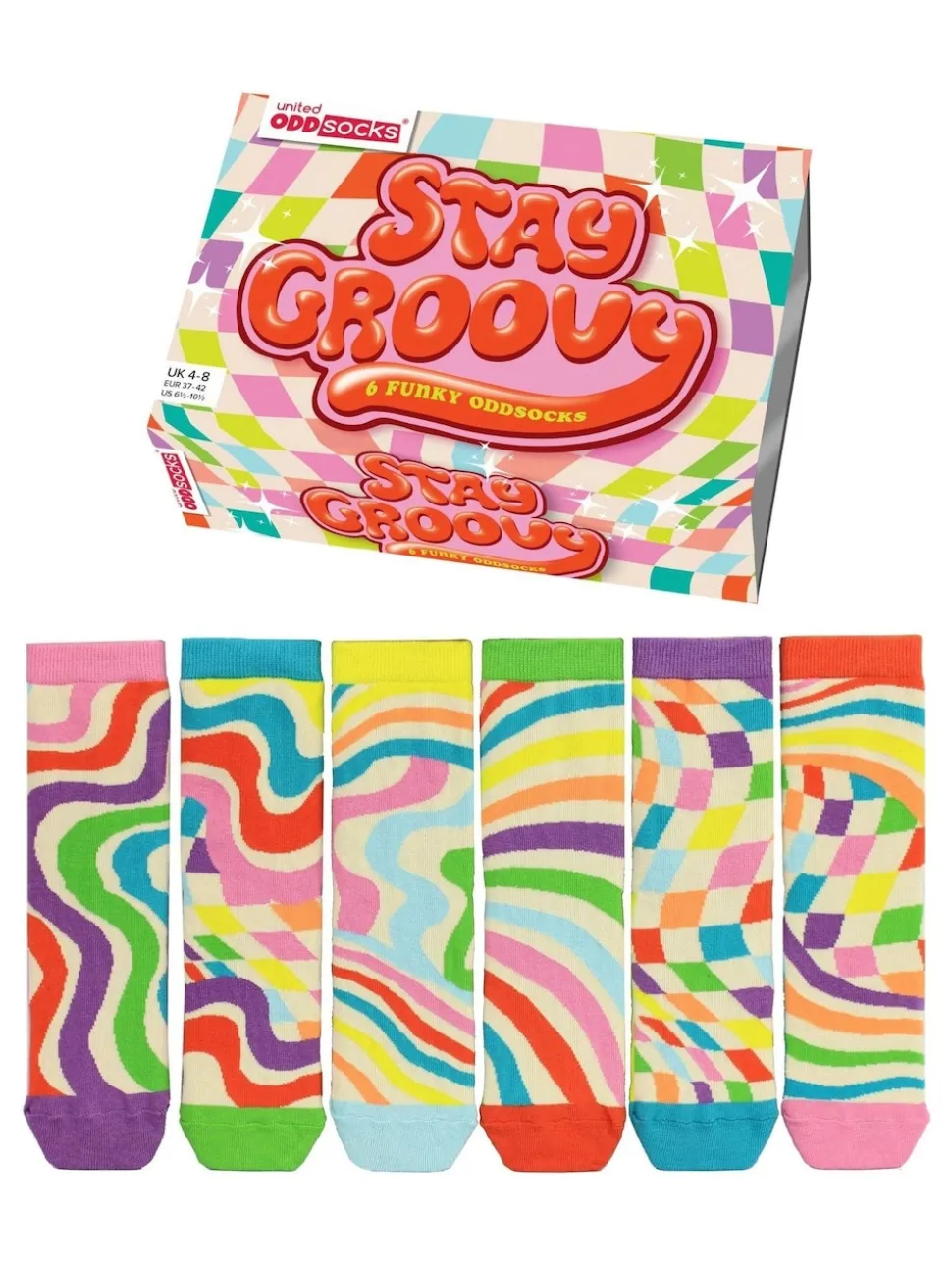 Lot de 3 paires de chaussettes United Odd Socks Stay Groovy