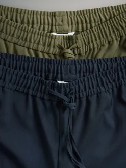 Lot de 2 pantalons de survêtement The Set à jambe large avec rayure latérale