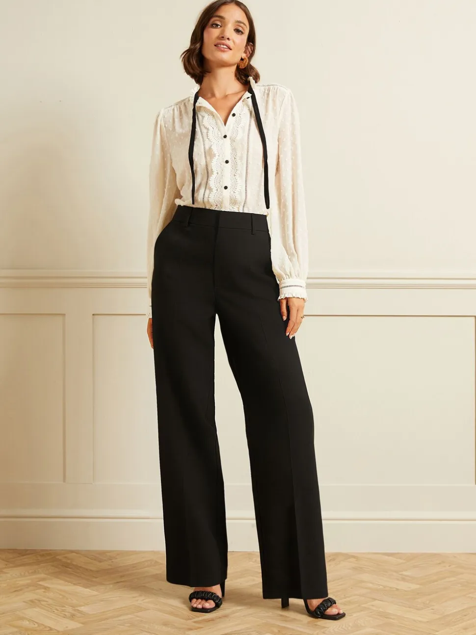 Love & Roses Pantalons amples