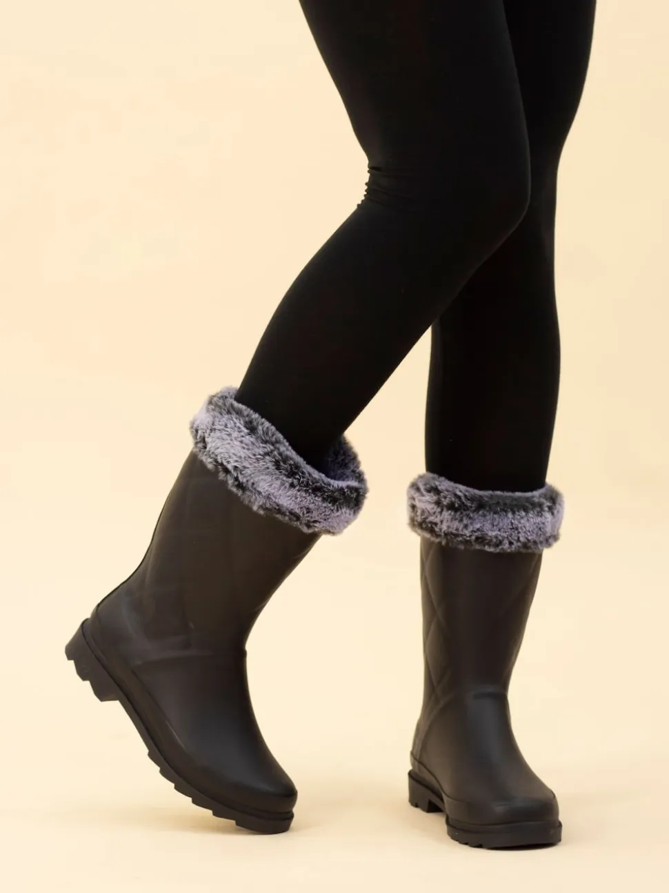 Lunar Wellingtons doublées de fausse fourrure Norvège