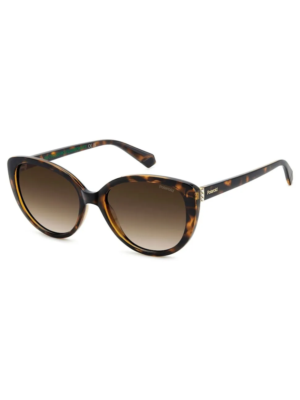 Lunettes de soleil Polaroid marron œil de chat