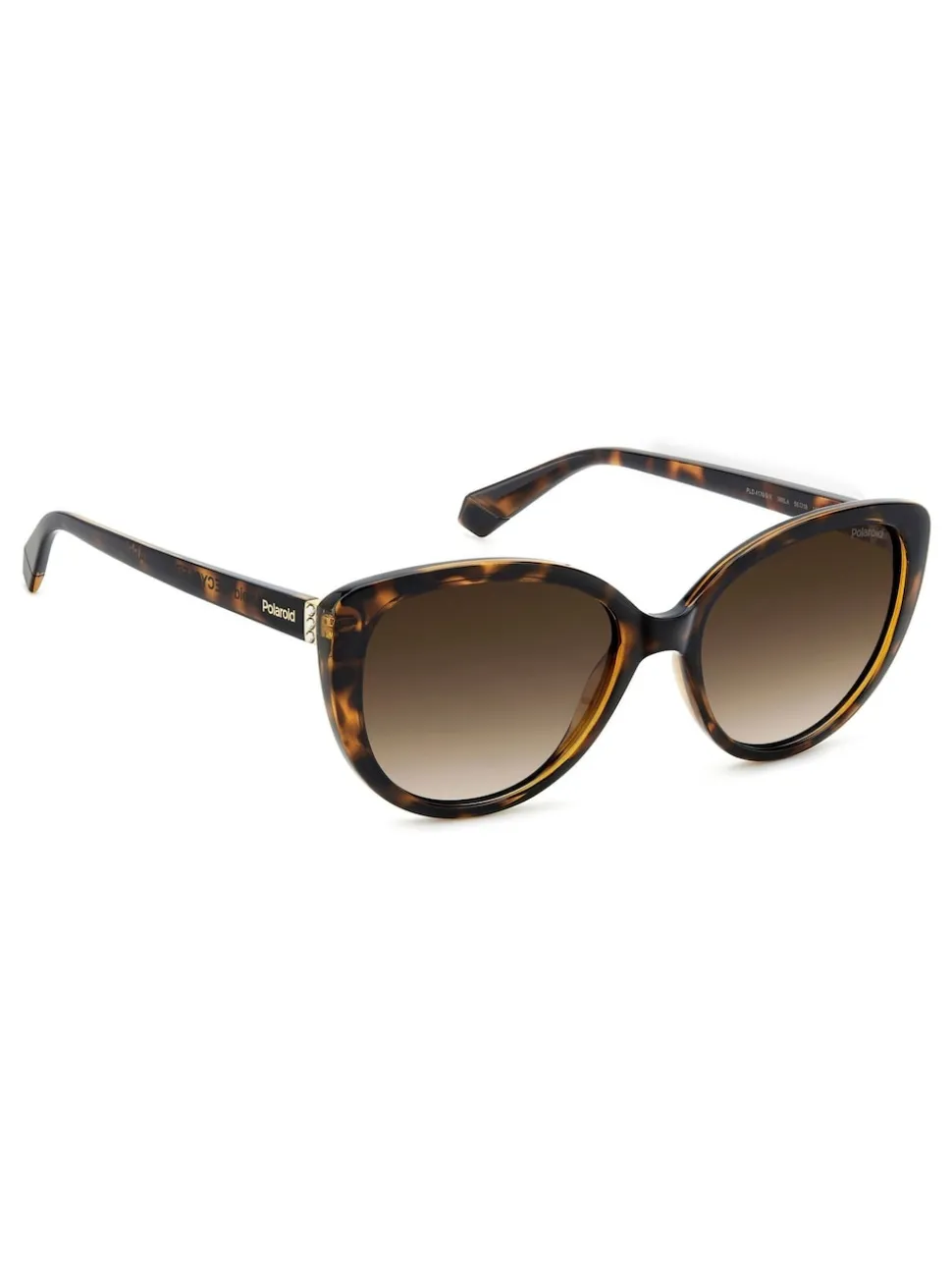Lunettes de soleil Polaroid marron œil de chat