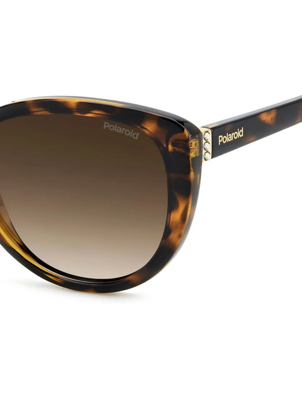 Lunettes de soleil Polaroid marron œil de chat