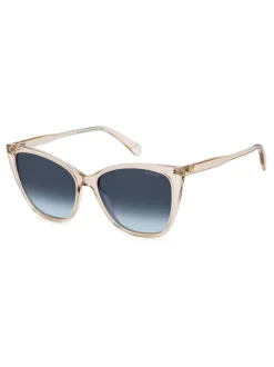 Lunettes de soleil rectangulaires Polaroid Nude