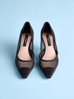 Maille noire - Tabitha Simmons x Next Mary Grace talons en cuir à bout pointu