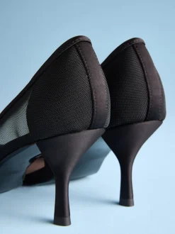 Maille noire - Tabitha Simmons x Next Mary Grace talons en cuir à bout pointu