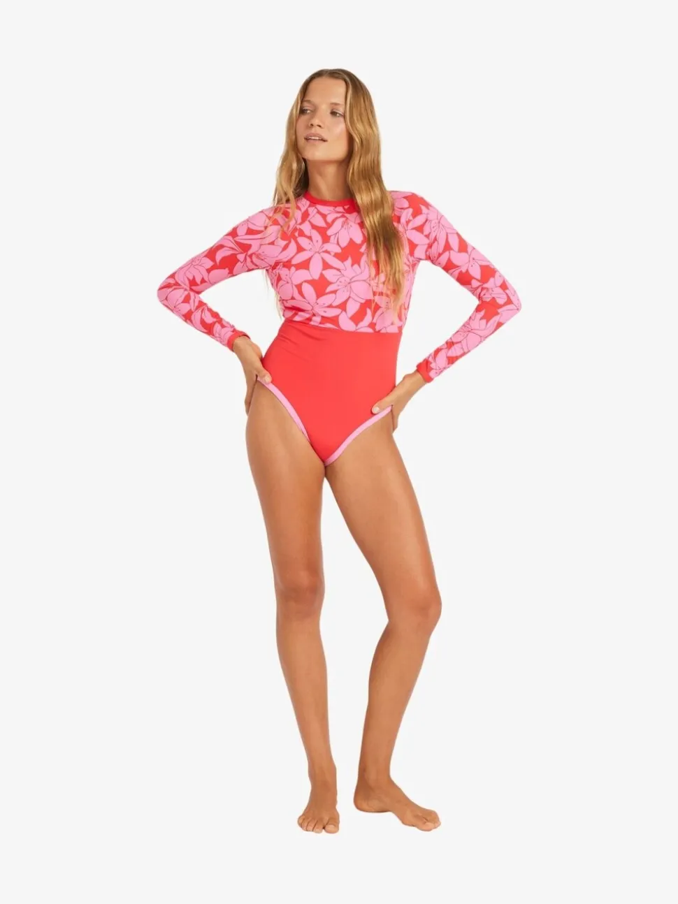 Maillot de bain Roxy fleuri imprimé Kloe à manches longues