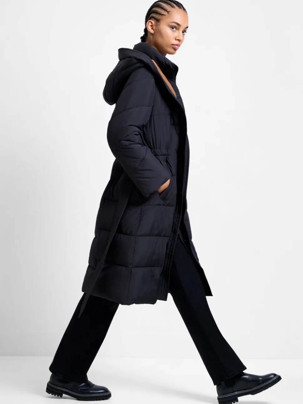 Manteau French Connection Minnie Ceinturé Manches longues