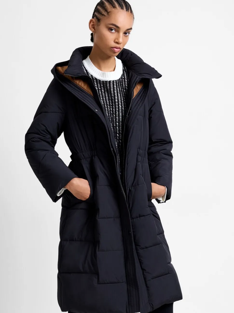 Manteau French Connection Minnie Ceinturé Manches longues