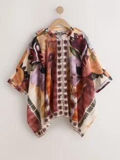 Marakesh Scenic - Chemise kaftan imprimée à enfiler