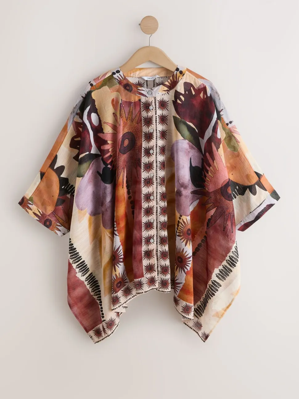 Marakesh Scenic - Chemise kaftan imprimée à enfiler