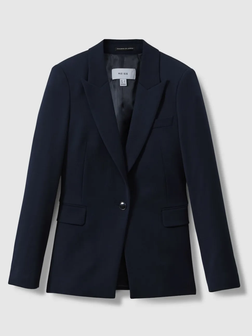 marine - Blazer de costume droit ajusté Reiss Gabie