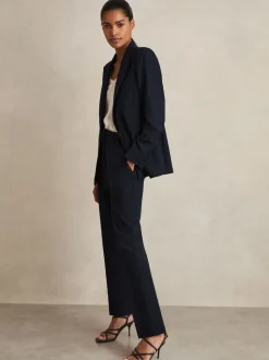 marine - Blazer de costume droit ajusté Reiss Gabie