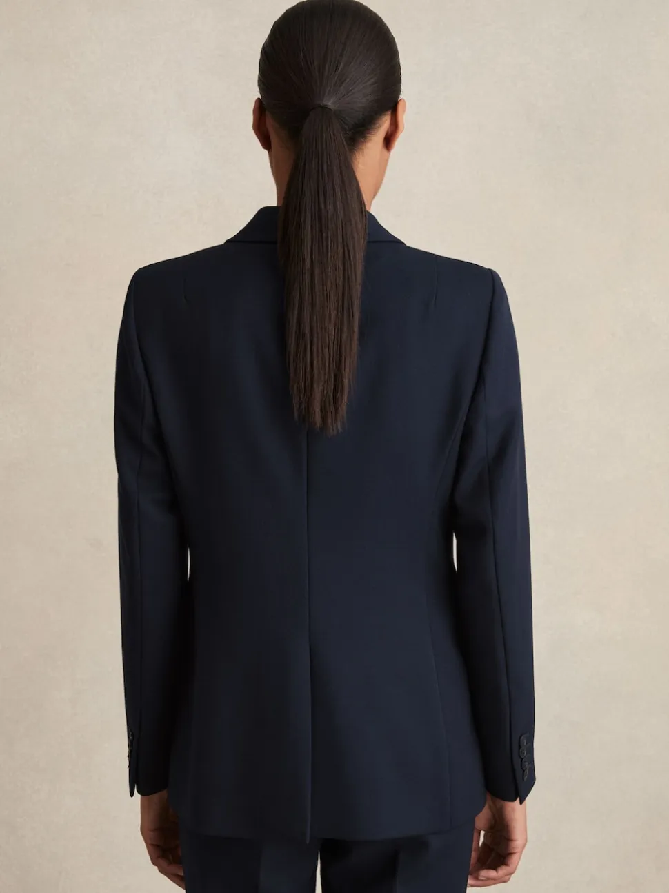 marine - Blazer de costume droit ajusté Reiss Gabie