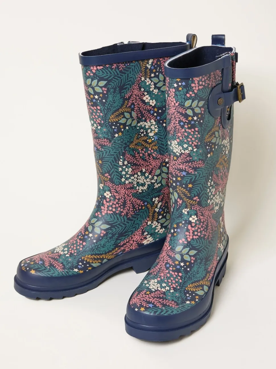 marine - Bottes de pluie imprimées en caoutchouc FatFace