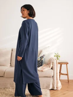 marine - Cardigan Laura Ashley Longline Lounge