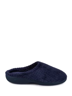 marine - Chaussons mules Totes Isotoner Popcorn Terry